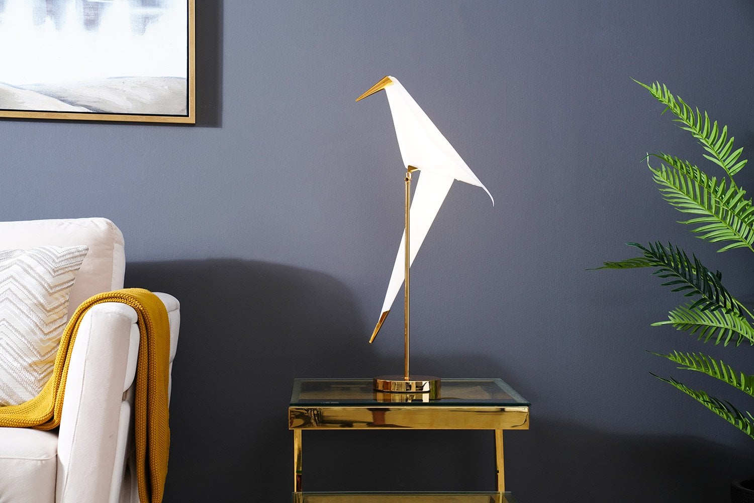 Contemporary Gold Lamp From RC Willey