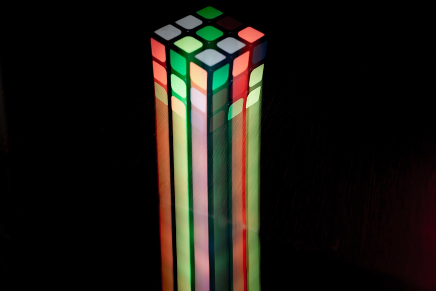 Vibrant Three-Color Art Texture Glass Floor Lamp for Living Room