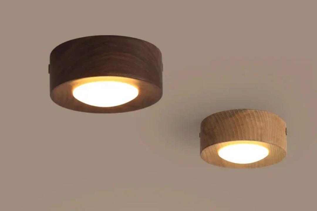 Enhance Your Bedroom with a Walnut Ceiling Spotlight