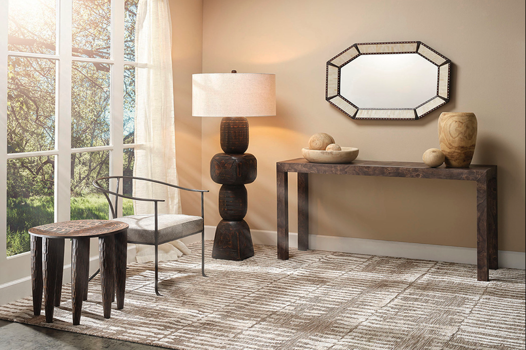 Rustic Charm: American Country Floor Lamp